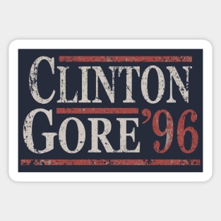 Distressed Clinton Gore 96 Sticker